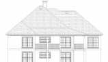 Rear elevation with optional basement fnd